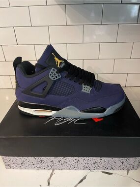 Men’s Retro 4 Lakers Purple Size 10.5.